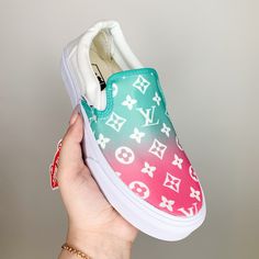 Super Cute Watermelon Sugar Vans! Fit True You Size & Super Comfy! Vans Summer Sneakers With Round Toe, Vans Sneakers For Summer, Trendy Vans Sneakers For Summer, Green Sneakers For Summer Beach, Green Summer Beach Sneakers, Cute Multicolor Sneakers For Summer, Cute Multicolor Summer Sneakers, Pink Vans Sneakers For Spring, Cute Pink Vans Sneakers