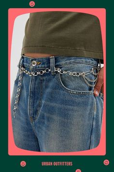 Carabiner and layered chain look belt. Linked chain style belt with a lobster clasp closure. Features Chunky chain carabiner belt Silver-tone chain belt Carabiner & layered chain accent Lobster clasp Content + Care Mixed metal Wipe clean Imported | Chunky Chain Carabiner Belt in Silver, Men's at Urban Outfitters Metal Chain Link Belt With Belt Loops, Edgy Chain Link Belt With Chain Strap, Edgy Chain Link Belt, Layered Chain, Chain Belt, Mixed Metals, Chain Styles, Lobster Clasp, Cleaning Wipes