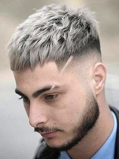 Best Haircuts for Men with Straight Hair Fun Buzzcut, White Buzzcut, Green Buzzcut, Men Buzzcut, Buzzcut Designs, Women Buzzcut, Buzzcut Men, Mens Haircuts Short Hair