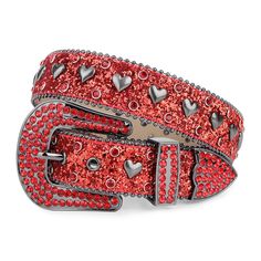 PRICES MAY VARY. Durable Rhinestone Belt: This fashionable belt is made of leather and rhinestones. This heart shaped synthetic belt for women is studded with rhinestones and we reinforced it so it won't fall off and will last for a long time. Covered with High-Quality sparkling rhinestones and studs,luxury and fashion. Popular Design: Heart-shaped rhinestone design embellishes clothing and adds charm to your clothing. There are pearl edging on both sides of the belt, which is exquisite and beau Punk Cowboy, Bohemian Costume, Rhinestone Belts, Country Music Concert, Western Bling, Country Music Concerts, Embellished Clothing, Luxury Belts, Belt For Men