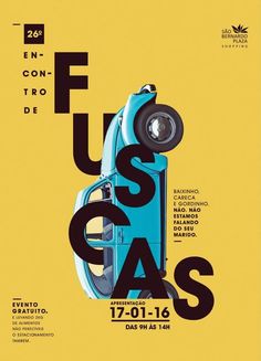 an advertisement for a car show with the words fuscas in spanish and english