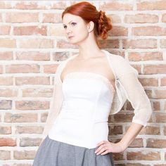 #wedding bolero #linen bridal #shrug bridal jacket knitted  white linen bolero linen shrug #wedding jackets boleros knit shrug ivory cape White Chic Fitted Shrug, White Party Shrug For Spring, Fitted Shrug For Summer Wedding, Fitted Summer Wedding Shrug, White Fitted Shrug For Evening, Summer Wedding Fitted Shrug, White Fitted Evening Shrug, Wedding Jackets, Wedding Cardigan