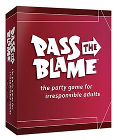 pass the blame party game for irresponiable adults is out now