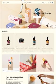 an image of a website page with products on it