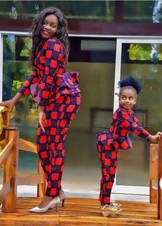 Look your best with our family Ankara set. This set commands a lot of respect and compliments! This set comes with a peplum top and matching pants for the woman and daughter. Suitable for traditional weddings, pre-wedding photoshoot, naming ceremonies and other traditional gatherings. Custom made- Please provide us with your measurements for a perfect fit! Festive Fitted Peplum Sets, Matching Fitted Sets With Long Sleeve, Fitted Long Sleeve Matching Sets, Family Matching Fitted Long Sleeve Sets, Festive Red Matching Set, Fitted Festive Matching Sets, Festive Fitted Matching Set, Fitted Matching Set For Festive Occasions, Ankara Styles For Kids