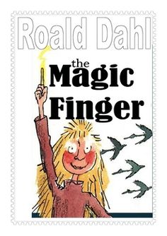 the magic finger book cover with an image of a woman holding a wand