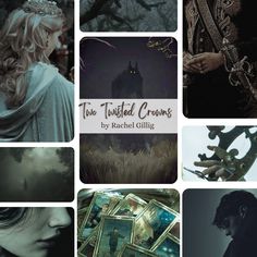 a collage of photos with the title'top twisted crowns by rachel gilling '