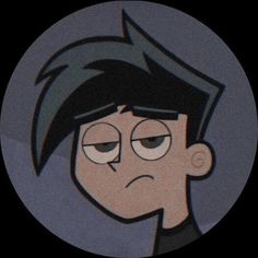 an animated image of a boy with black hair