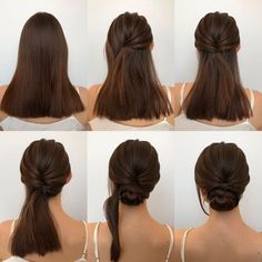 Chignon Simple, Easy Updo, Wedding Hair Up, Easy Updo Hairstyles, Easy Hair Updos, Up Dos For Medium Hair, Updos For Medium Length Hair, روتين العناية بالبشرة, Hair Up Styles