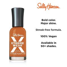 No matter what the occasion is, you can't go wrong when you wear Xtreme Wear Nail Polish from Sally Hansen. Long-lasting nail polish in dreamy shades. For best results, use your favorite Sally Hansen base coat on clean dry nails. Shake gently. Apply 2-3 coats, letting each coat dry before applying the next one. Finish with your favorite Sally Hansen top coat for maximum shine, and a long-lasting manicure. Sally Hansen Top Coat, Sally Hansen Xtreme Wear, Target Beauty, Long Lasting Nail Polish, Olive And June, Long Lasting Nails, Dry Nails, Sally Hansen, Base Coat