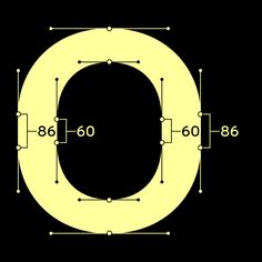 a black and yellow photo with numbers on it that appear to be in the shape of an o