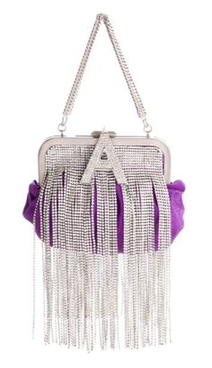 Crystal Fringe, The Attico, Black Friday Promotions, Real Style, Purple Bags, Turtle Neck Dress, Pocket Book, Crystal Embellishment, Global Fashion