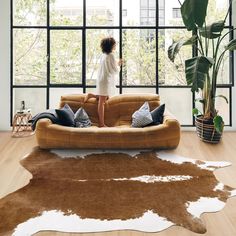 PRICES MAY VARY. Various Sizes of Cowhide Rug: There are three sizes: 2.3x3.6ft; 4.6x5.2ft; 5.2x6.2ft, which is suitable for different place, such as foyer, sofa, living room, office and bedroom. It can decorate them perfectly. 3D Printing And Dyeing Crafted, Realistic And Premium: Modern and simple cow print carpet, which using 3D HD printing process, the effect is realistic, but never kill. We value all the animal and admire nature. Short Fluff, Comfortable And Has A Good Vibe: This faux cowhi Cowprint Rug, Cow Print Bedroom, Cow Print Carpet, Bedroom Decor Brown, Foyer Sofa, Tiny Mansion, Cow Rugs, Western Living Room Decor, Cow Print Rug