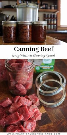 canning beef for easy pressure cooking in the slow cooker is an easy way to keep it fresh and delicious