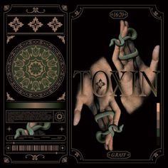 the front and back cover of oxn's album, with an image of hands holding