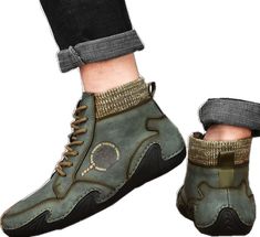 Mid-top Leather Winter Boots, Casual Lace-up Boots With Rubber Sole For Fall, Casual High Ankle Lace-up Walking Boots, Casual Winter Walking Boots, Casual Walking Boots For Fall, Casual Ankle-high Winter Boots, Casual High Ankle Boots For Walking, Casual Winter Lace-up Ankle Boots, Casual Leather Winter Boots