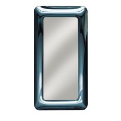 a mirror that is in the shape of a rectangle shaped frame on a white background