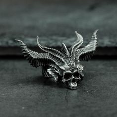 Evil Skull, Biker Rings, The Gothic, Personalized Ring, Snake Ring