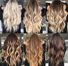 Blonde Long Hairstyles, Balayage Brown To Blonde, Balayage Brown, Side Braids, Brunette Ombre, Blond Balayage, Dark Roots Blonde Hair, Long Hair Color