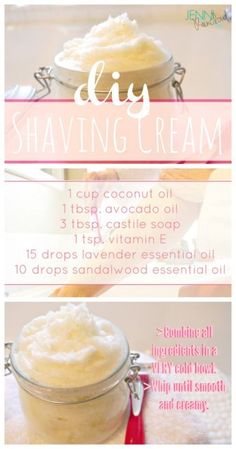 Shaving Cream Homemade, Natural Shaving Cream For Women, Diy Shave Butter, Diy Shave Cream, Diy Shaving Cream For Women, Shaving Cream Diy, Diy Shaving Cream, Homemade Shaving Cream, Diy Toiletries