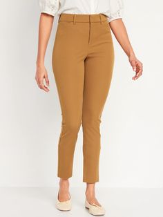 High-Waisted Never-Fade Pixie Ankle Pants for Women | Old Navy Chic Cropped Leg Dress Pants For Fall, Chic Cropped Dress Pants For Fall, Mid-rise Bottoms For Office In Fall, Mid-rise Bottoms For Fall Office Wear, Mid-rise Office Bottoms For Fall, Versatile Mid-rise Dress Pants For Fall, Office Cropped Leg Pants For Fall, Office Pants Cropped Leg For Fall, Office Wear Cropped Leg Pants For Fall