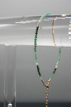 *Shaded Emerald Faceted Round Approx 2mm *Adjustable length - 1.5 inch (4 cm) extender chain. If you would not like extension chain to be attached please let me know at checkout. *925 Sterling Silver beads approx 2mm or 14K gold filled round beads approx 2mm *Sterling Silver/gold filled findings *Strung on a high quality beading wire made of tiny twisted stainless steel wires, very durable and flexible  Emerald is the birthstone of May and is considered to be a symbol of rebirth and love. Faceted Beads Bracelets As May Birthstone Gift, Faceted Beads Bracelet For May Birthstone Gift, May Birthstone Bracelets With Faceted Beads As Gift, May Birthstone Faceted Round Beads Jewelry, May Birthstone Hand-strung Round Bead Bracelets, May Birthstone Beaded Necklace With Faceted Beads, Spiritual Single Strand Beaded Bracelets As Gift, Spiritual Single Strand Beaded Bracelet As Gift, Faceted Round Bead Bracelets For May Birthstone