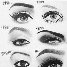 Maquillage Pin Up, 1950s Makeup, 50s Makeup, Eyebrow Trends, 70s Makeup, Retro Makeup, Smink Inspiration, Pinterest Makeup, Makijaż Smokey Eye