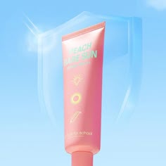 Suncream Photography, Sunscreen Photography, Sunscreen Ads, Back To School Ads, Sunscreen Design, Pink Sunscreen, Sunscreen Packaging, Vegan Sunscreen, Sunscreen Product