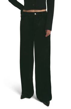 Plush velvet pants come through in casually elegant style thanks to a five-pocket silhouette and widened legs. 32" inseam, 24" leg opening; 11 1/2" front rise; 16" back rise (size 29) Zip fly with button closure Five-pocket style 92% polyester, 8% elastane Machine wash, line dry Imported Velvet Wide Leg Pants, Casually Elegant, Favorite Daughter, Velvet Pants, Elegant Style, Bottoms Pants, Leg Pants, Wide Leg Pants, Womens Bottoms