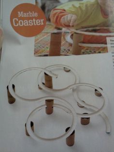 an article in a magazine about how to make crafts for toddlers with paper tubes