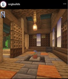 an image of a living room in minecraft