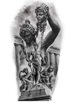 4x4 Tattoo Ideas Men, Greek Mythology Tattoos Sleeve Ideas Men, Greek Tattoo Designs Mythology, Roman Gods Tattoo, Perseus Tattoo Design, Roman Mythology Tattoo, Greek Mythology Tattoo Design, Greek Mythology Tattoos Sleeve Ideas, Greek Gods Tattoo