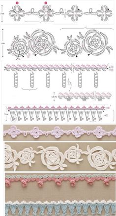 some different types of laces and ribbons