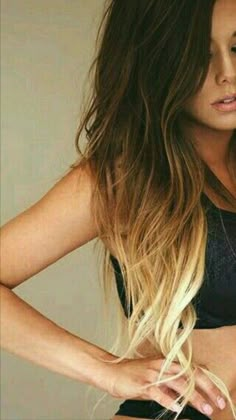 Brown To Blonde Ombre Hair, Hairstyles Ladies, Brown To Blonde Ombre, Blond Ombre, Hairstyle Examples, Blonde Tips, Shoulder Hair, Brunette To Blonde