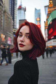 Best Red Hair Dye, Red Hair Inspiration, Cherry Red Hair, Short Red Hair, Red Hair Inspo, Dyed Red Hair, Dark Red Hair