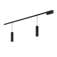 This ceiling track lighting kit in black includes two pendant lights, two 39.4 inch rails, a PSU that sits at the end of one rail, and connectors to create a straight line. Smart Things, Hue Philips, Security Cameras For Home, Smart Lighting, Straight Lines, Recessed Lighting, Floor Lights, Table Lamp Lighting, Pendant Lights