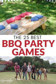 the 25 best bbq party games for adults and kids to play in their backyard