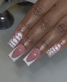 Coffin Natural Nails, Nails Coffin Natural, Pink Base French Nails, Coffin Short Nails, Gel Nails Shape, Nails Coffin Short, Fly Nails, Nails Collection, Nail Acrylic