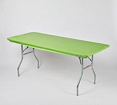 a green folding table on a white background