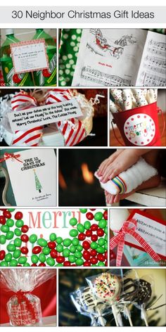 christmas gift ideas for kids and adults with the words merry written in red, white and green