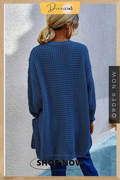 Solid Open Front Knit Cardigan Front Design, Soft Knits, Front Open, Knit Cardigan, Key, Wardrobe, Knitting, Design