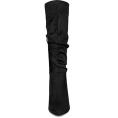 A stylish silhouette gives a contemporary update to a knee-high boot, featuring a high stiletto heel and a classic pointy toe. These boots are perfect for pairing with your winter dresses and make a great gift for relatives, friends, or partners. Suitable for all kinds of occasions, like parties, work, birthdays, dating, etc. Closed Toe Shoes, Black 7, High Heels Stilettos, High Boots, Knee High Boots, Knee High, Faux Suede, Black Boots, Stiletto Heels