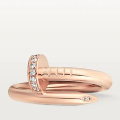 100% Authentic Pre-Owend Cartier Juste Un Clou Rings. Size 52 Rose Gold. Box,Certificate. Cartier Juste Un Clou Ring, Juste Un Clou Ring, Cartier Juste Un Clou, Nail Ring, Cartier Jewelry, Diamond Nails, Sparkly Nails, Gold Box, Matching Bracelets