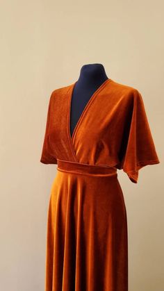 Velvet Dress, Rust Velvet Dress, Velvet Maxi Dress, Simple Bridesmaid Dress, Comfortable Dress, Easy to Wear Dress, Made to Any Size - Etsy Velure Dress, Rust Velvet Dress, Maxi Dress Simple, Simple Bridesmaid Dress, Long Velvet Dress, Rust Bridesmaid Dress, Velvet Bridesmaid, Loose Kimono, Midi Gowns