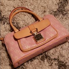 Brand New Dooney & Bourke Pink Monogram Purse. Such A Beautiful Shade Of Pink And Natural Beige Leather. This Bag Sat In My Closet For Years And Was Never Used. Enjoy The Benefits Of A New Bag Without The New Bag Price! Shade Of Pink, My Shopping List, Pink Monogram, Monogram Handbag, Dooney And Bourke, Dooney & Bourke Bags, Jewelry Outfit, Dooney & Bourke, Handbag Purse