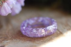 Lavender Resin Ring Purple Stacking Ring Faceted Ring | Etsy Purple Crystal Ring As A Gift, Purple Round Crystal Ring Gift, Lavender Ring Perfect For Gifting, Lavender Rings For Gifts, Lavender Crystal Ring Gift, Adjustable Lavender Amethyst Ring As A Gift, Adjustable Lavender Amethyst Ring Gift, Handmade Purple Crystal Ring Gift, Rings For Women Unique