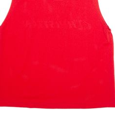 Item is in good used condition. >Size: L >Armpit To Armpit: 22" >Armpit To Cuff: N/A" >Collar To Hem: 29" Red Sleeveless Nylon Top, Red Nylon Sleeveless Top, Red Cotton Sporty Tank Top, Red Seamless Sleeveless Tank Top, Red Moisture-wicking Athleisure Tank Top, Cuff, Collar, Red