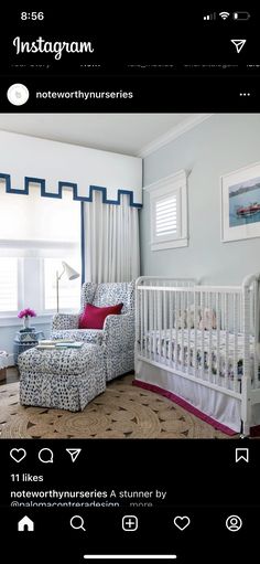 the baby's room is clean and ready to be used as a nursery bed