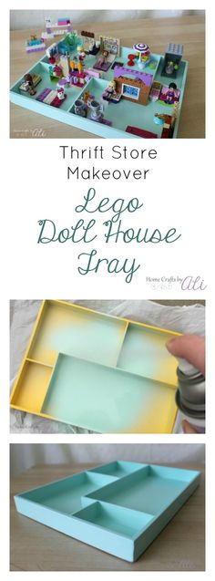 an easy diy craft project for kids to make their own doll house trays