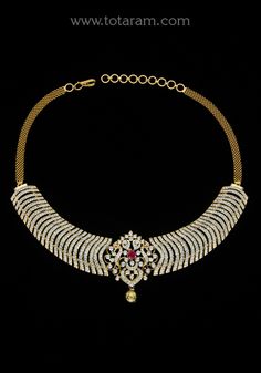 18 karat gold 'peacock - 3 in 1' diamond choker necklace with color stones 
  this product has inter changeable stones in the necklace and pendant.
  this product has a detachable pendant which can be used as a separate pendant with most chains.
  

introducing our exquisite 18 karat gold 'peacock - 3 in 1' diamond choker necklace with color stones, a stunning piece of jewelry that will make you shine like a star. handcrafted with love in india by totaram jewelers, this necklace is a testament t Uncut Diamond Choker, Detachable Pendant, Gold Peacock, Shine Like A Star, Diamond Choker Necklace, Diamond Choker, Color Stones, Stone Color, Diamond Jewelry